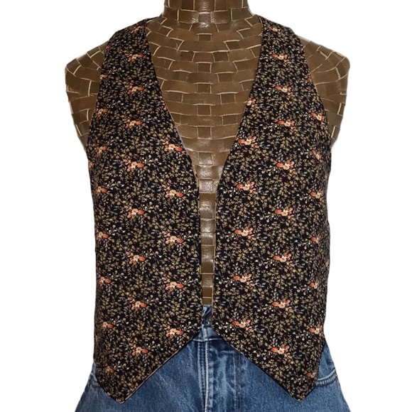 Vintage Handmade Reversible Floral Vest - Picture 2 of 16